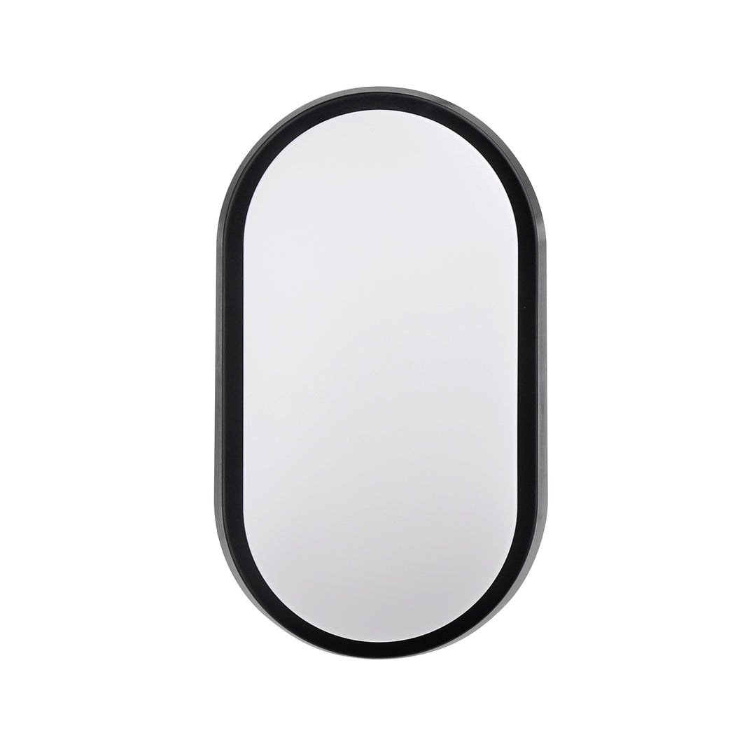 10W Oval IP65 Bulkhead Black