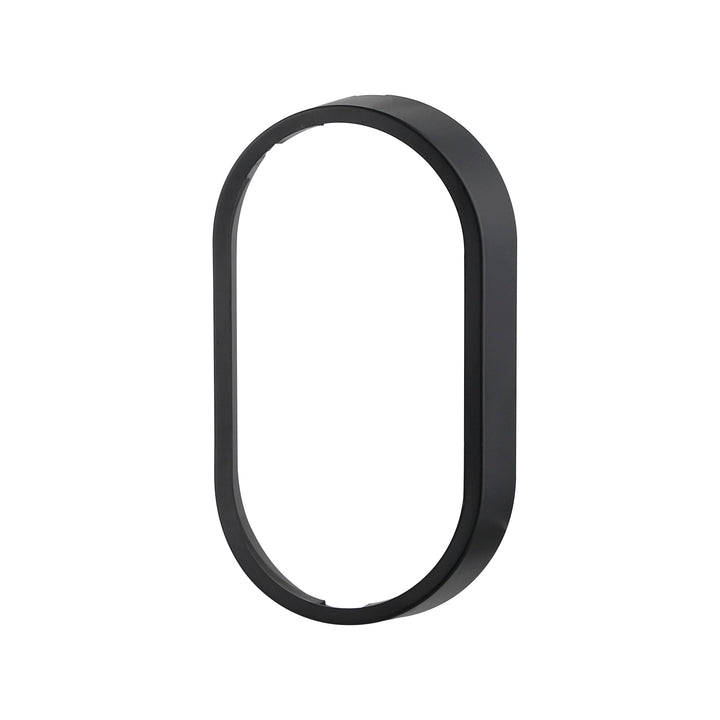 10W Oval IP65 Bulkhead Black