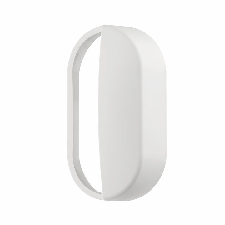 14W Oval Dual Fascia IP65 Bulkhead White