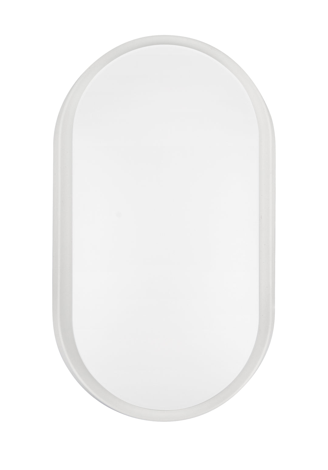 14W Oval Dual Fascia IP65 Bulkhead White