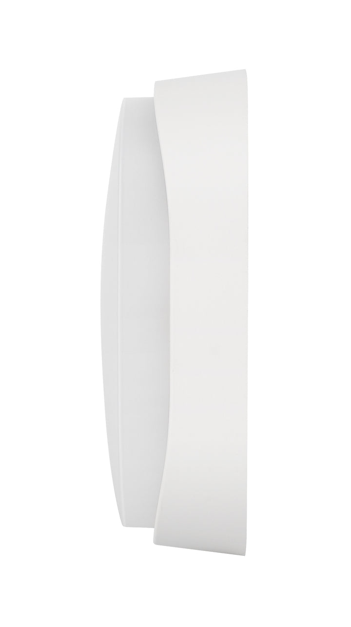14W Oval Dual Fascia IP65 Bulkhead White