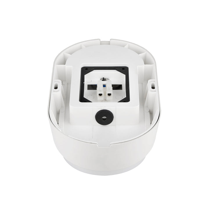 14W Oval Dual Fascia IP65 Bulkhead White
