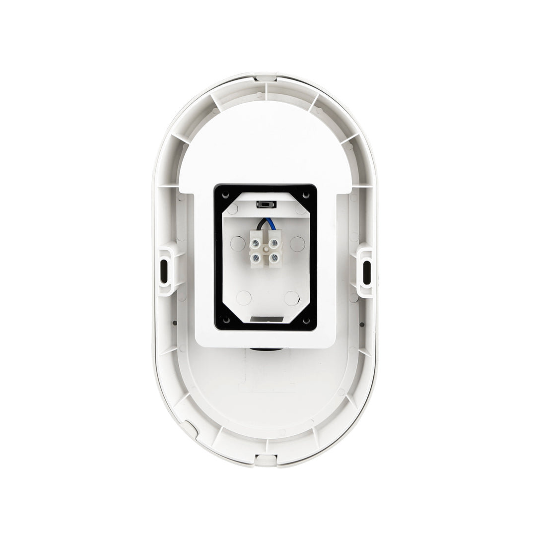 14W Oval Dual Fascia IP65 Bulkhead White