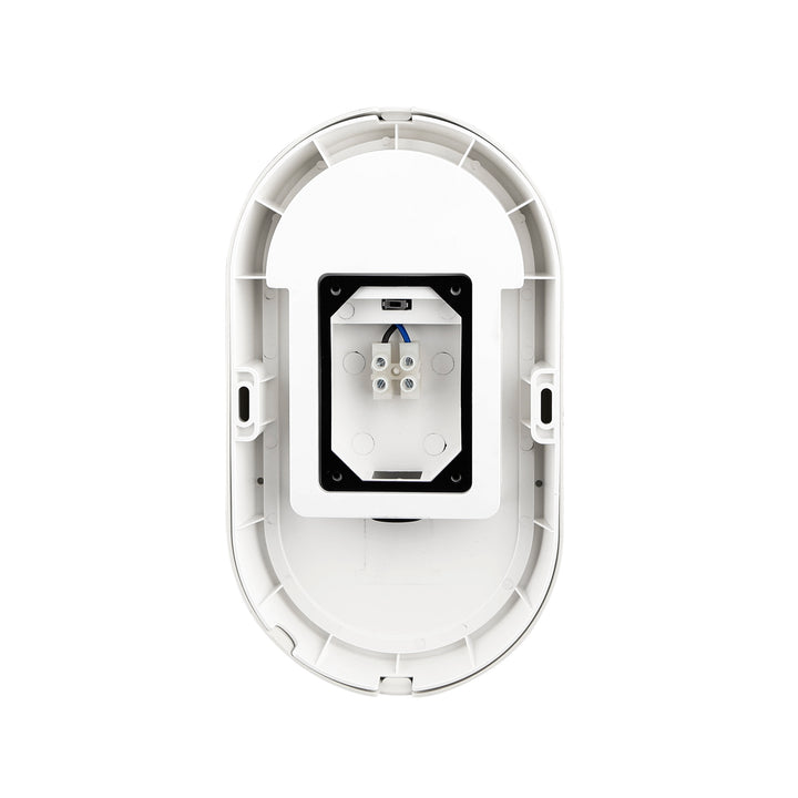 14W Oval Dual Fascia IP65 Bulkhead White