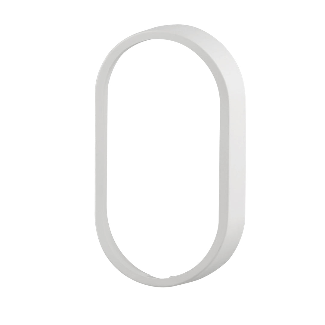 14W Oval Dual Fascia IP65 Bulkhead White