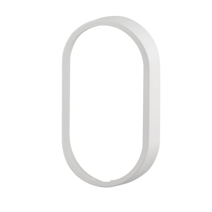 14W Oval Dual Fascia IP65 Bulkhead White