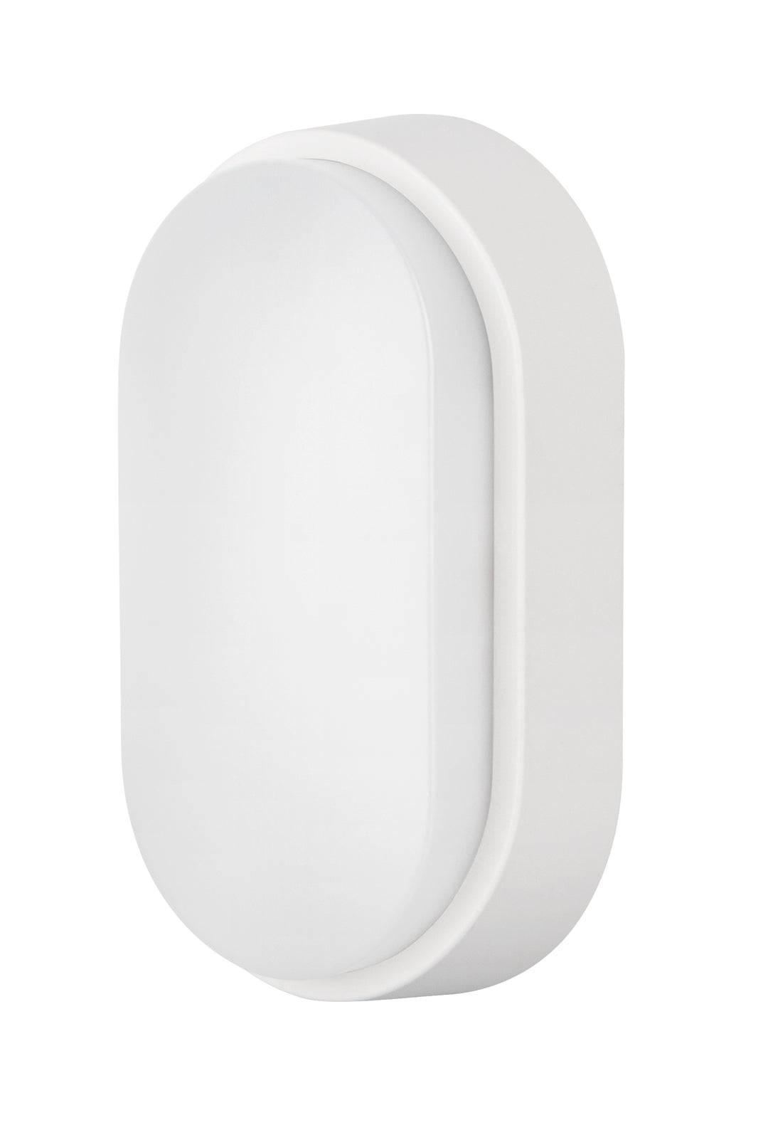 14W Oval Dual Fascia IP65 Bulkhead White