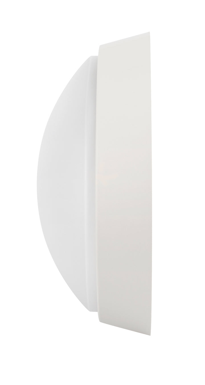 14W Round Dual Fascia IP65 Bulkhead White