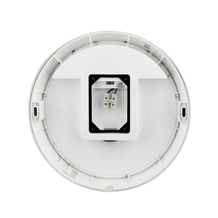 14W Round Dual Fascia IP65 Bulkhead White