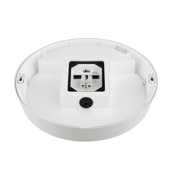 14W Round Dual Fascia IP65 Bulkhead White