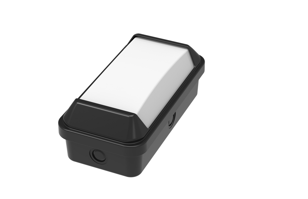 Dual Power 8/12W IP65 Bulkhead Black