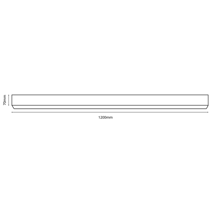 24W 1200mm Flush Mounted or Pendant with Suspension