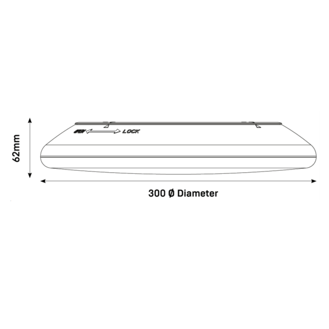 12-25W Emergency Ceiling Light 3K 4K