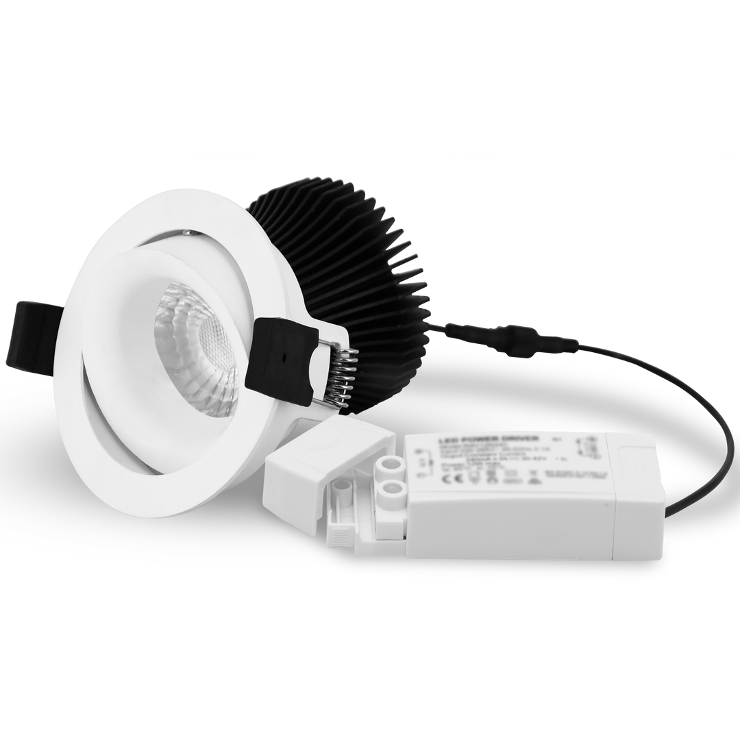 12W LED 87mm Round Tilt Arch Downlight 3K 4K