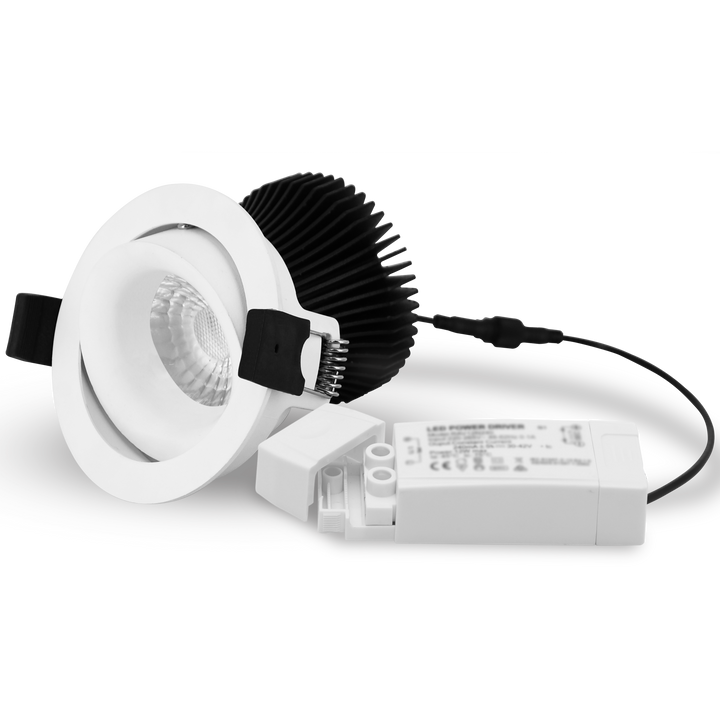 12W LED 87mm Round Tilt Arch Downlight 3K 4K
