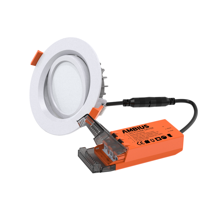 10W LED 112mm 3K 4K Gimble Downlight 96+ CRI