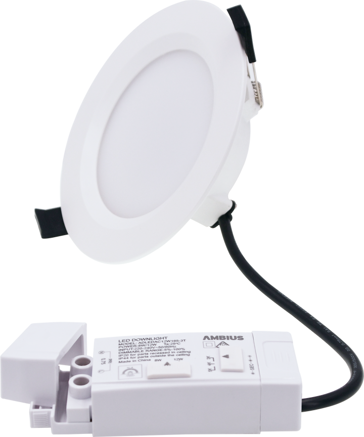 Dual Power 8/12W LED 150-165mm Retro-Fit 3K 4K 5K Downlight