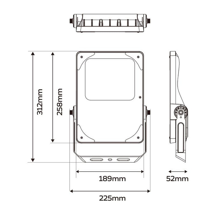 50/40/30 Watts CCT 3/4/5K IP66 Flood light