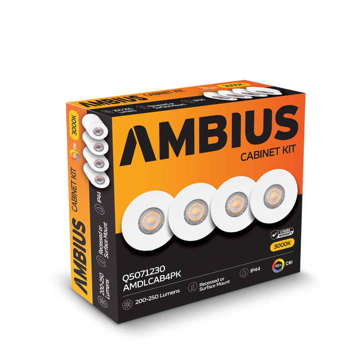 Mini Downlight Kit - Cabinet 4 Pack