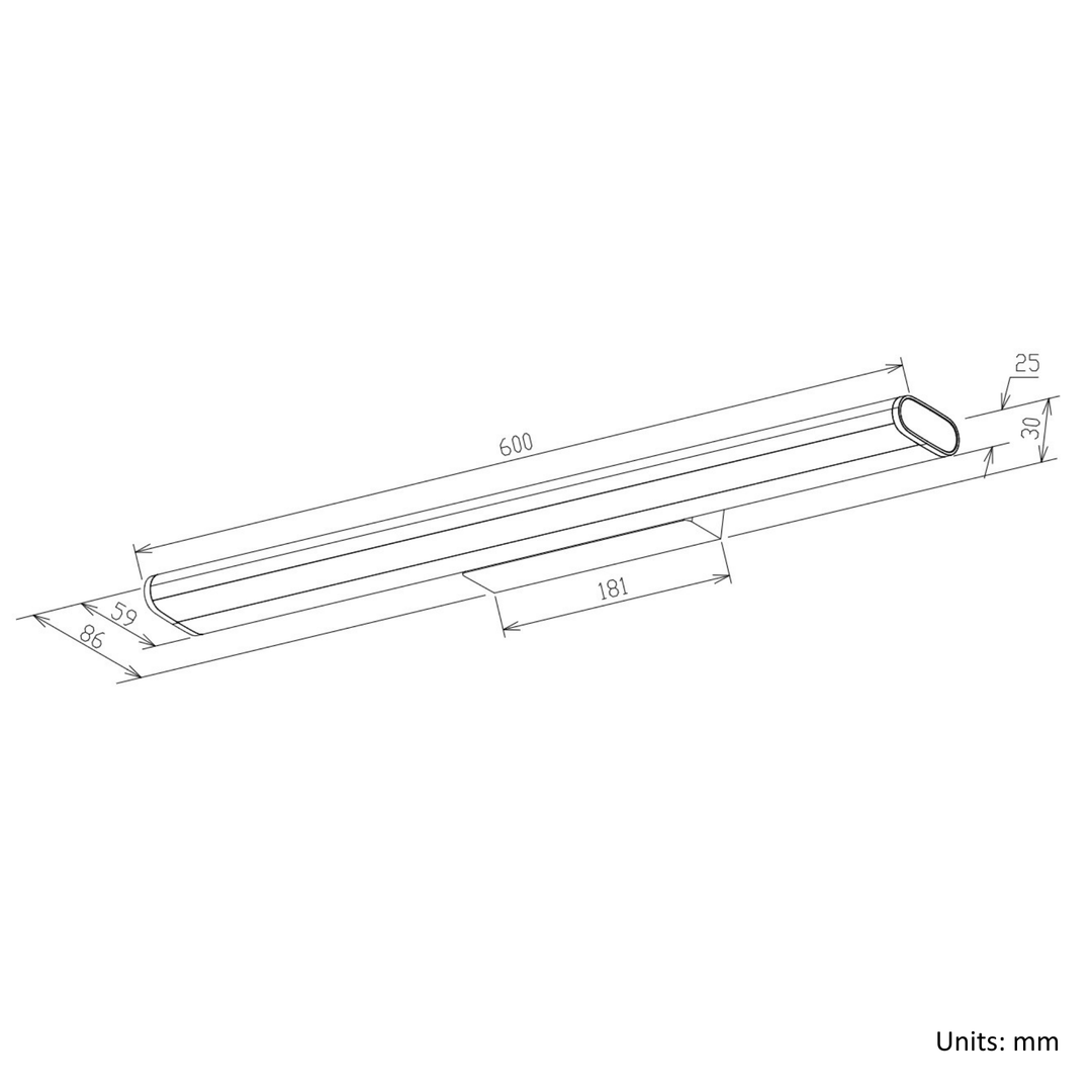 15W 600mm 3 CCT Mirror Light