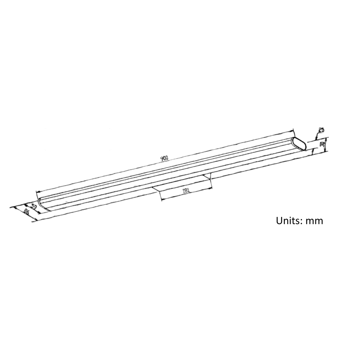 15W 900mm 3 CCT Mirror Light
