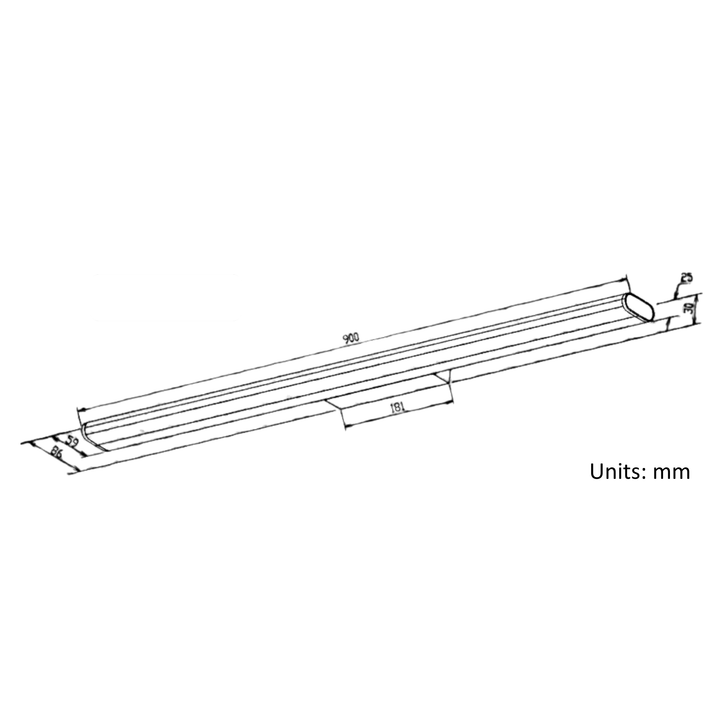 15W 900mm 3 CCT Mirror Light