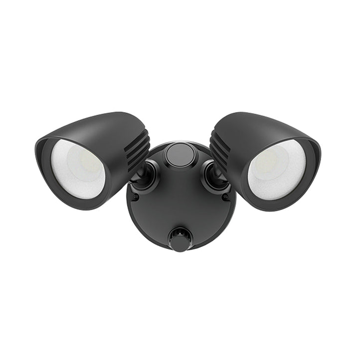 2 x 10W Security Light Black
