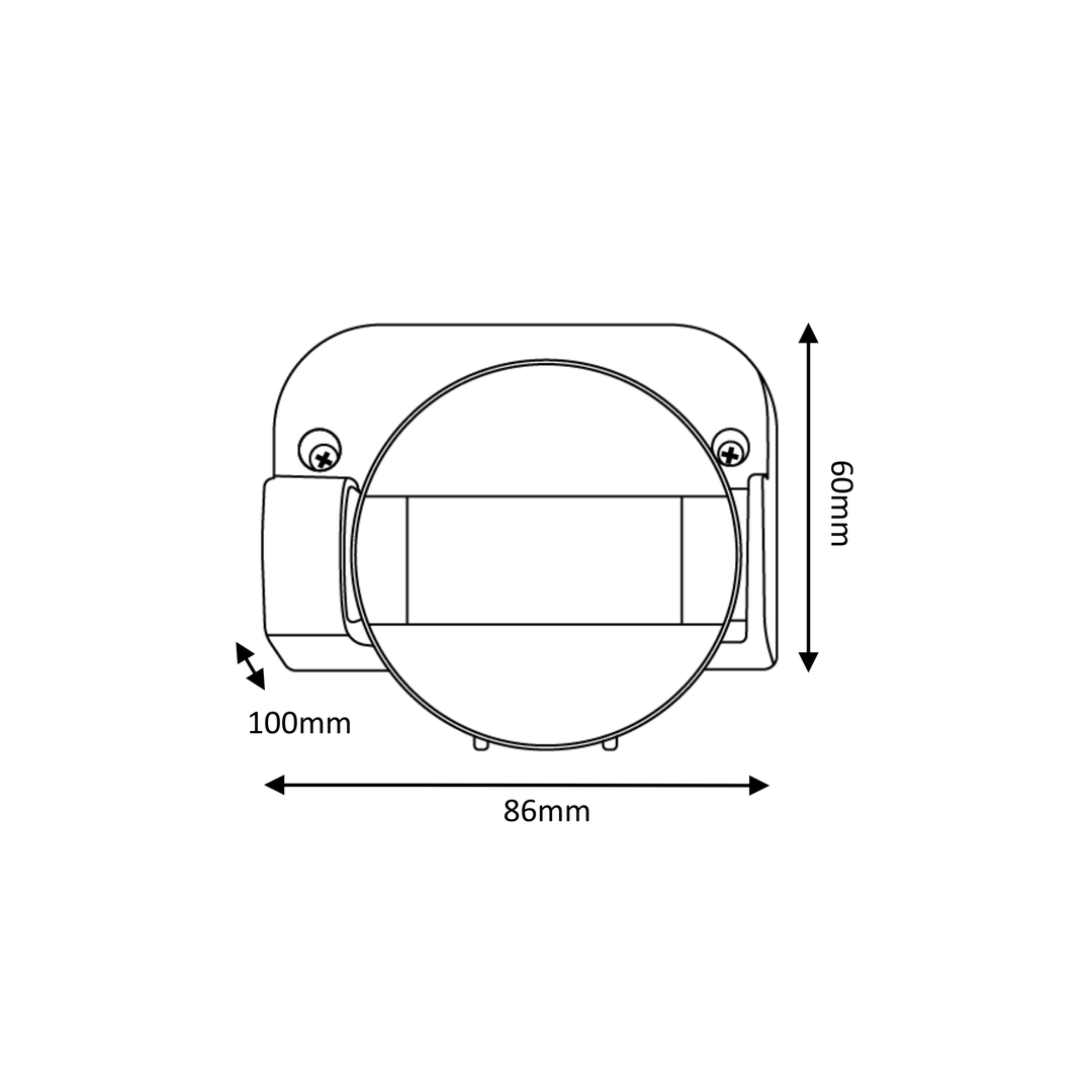 Wall PIR Sensor Black