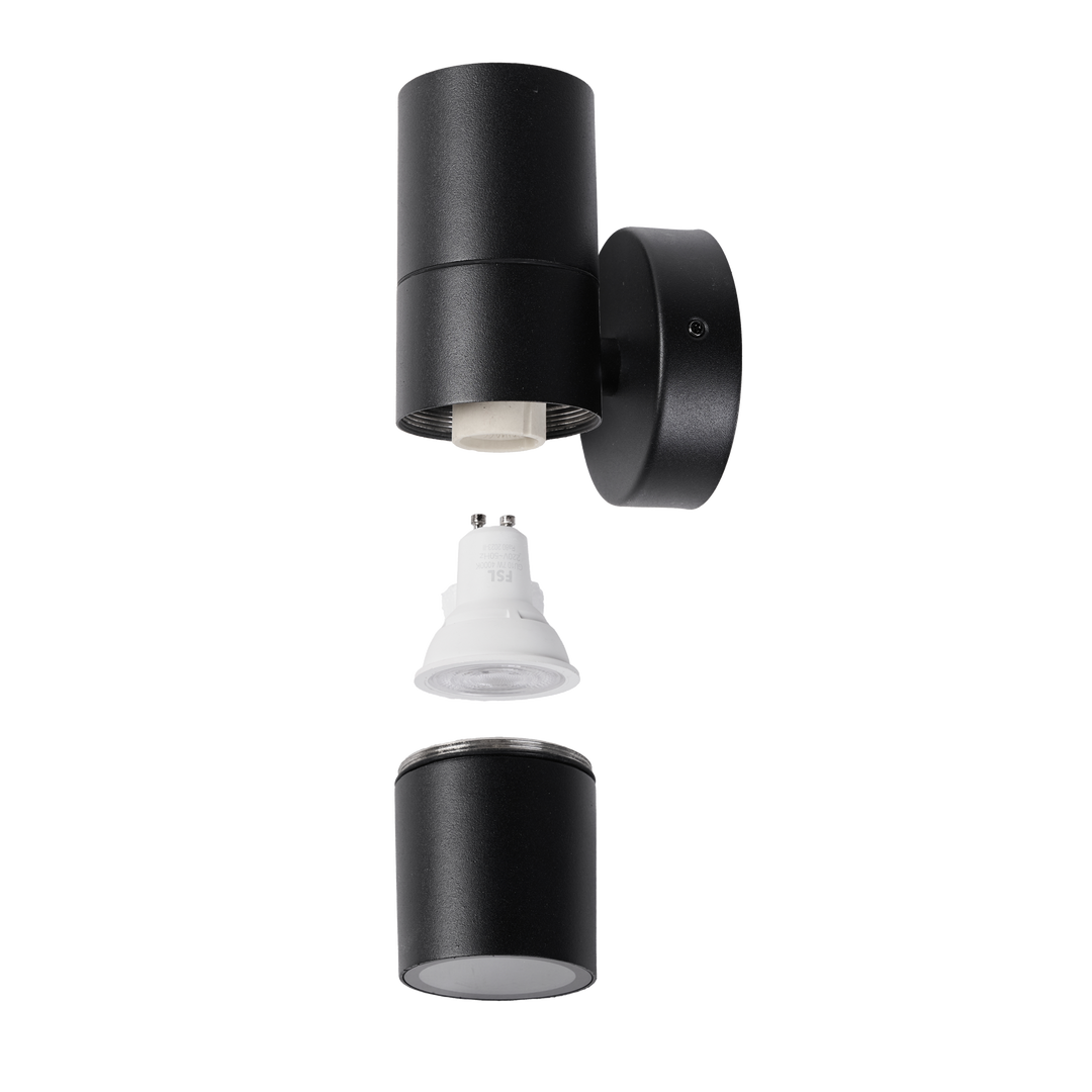316 Stainless Steel Up Down Wall Light Black